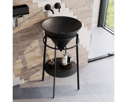 Kerama Marazzi CONO Металлическая структура напольная 44x77см, цвет: черный матовый. CO.44\BLK.M