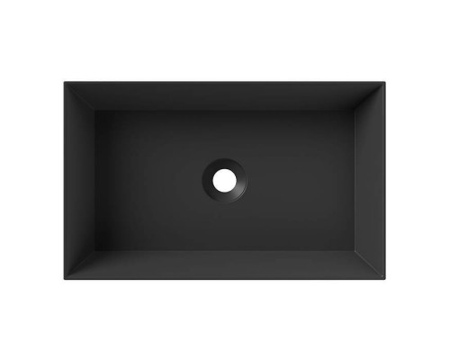 Alice Spy Rectangular Раковина 60x38х12см., накладная, без отв., цвет: чёрный матовый. 34250108