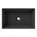 Alice Spy Rectangular Раковина 60x38х12см., накладная, без отв., цвет: чёрный матовый. 34250108