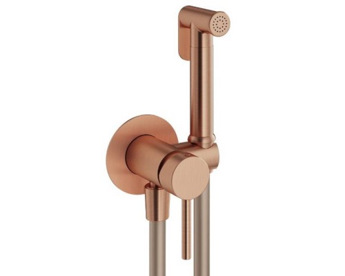 Plumberia Selection IXO Гигиенический душ, со смесителем, держатель, шланг PVC 125см., цвет: медь брашированная. XO2000RS Plumberia Selection IXO Гигиенический душ, со смесителем, держатель, шланг PVC 125см., цвет: медь брашированная. XO2000RS