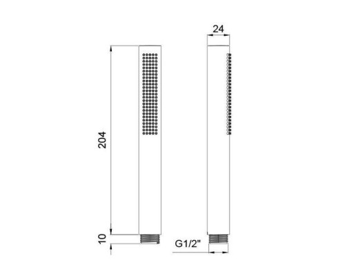 Almar Ручной душ, цвет: хром. E082126.CR