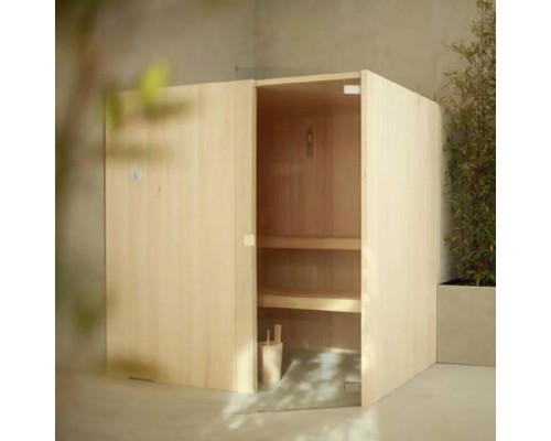 Effegibi Easy Сауна 180х120х200см, угловая SX, цвет: осина натуральная. SA 45 45 0001