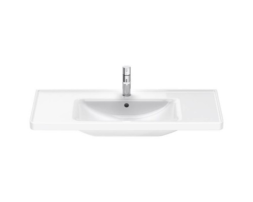 Duravit D-Neo Раковина 100.5х48см., накладная, с переливом, 1 отв., WonderGliss, цвет: белый. 23671000001 Duravit D-Neo Раковина 100.5х48см., накладная, с переливом, 1 отв., WonderGliss, цвет: белый. 23671000001