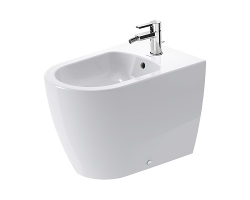 Duravit Me by Starck Биде напольное приставное 37х60 см, с 1 отв. под смеситель, с креплением, цвет: белый. 2289100000