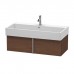Duravit VA Тумба подвесная, 98.4x43.1х29.8см., с раковиной, 1 выдв.ящик, цвет: американский орех. 2350100000,  VA612801313