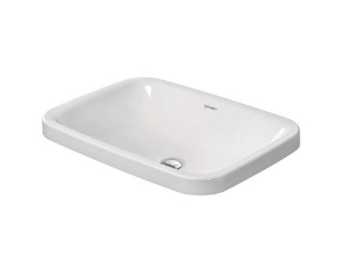 Duravit DuraStyle Раковина 60x43см., без отв., встраивания сверху, без перелива, цвет: белый. 0372600000