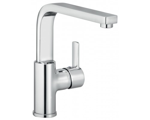 Kludi 42 026 0575 Zenta Смеситель для раковины 220 мм, гладкий, Г излив, 9 л/мин 420260575