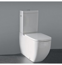 Laufen Palomba Унитаз моноблок 70x36x46см, безободковый, выпуск универсальный, подвод воды сзади, цвет: белый. 8.2880.1.000.871.1,  8.2480.1.000.000.1