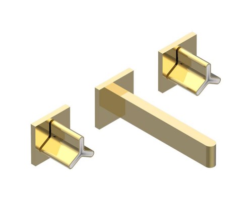 THG ICON-X TITANE Смеситель для раковины, настенный, цвет: полированное золото    . U7L-F01-40GB