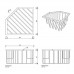Decor Walther WA ECK1 Корзина универсальная 18x18x9.5см для душа, угловая, подвесная, цвет: хром. 0703300