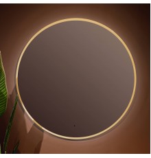 Зеркало круглое Silver Mirrors Monaco 77 с подсветкой, gold