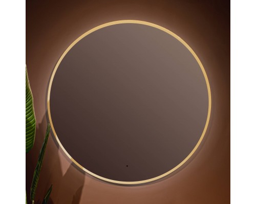 Зеркало круглое Silver Mirrors Monaco 77 с подсветкой, gold