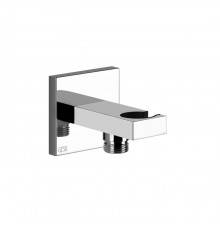 Gessi Rettangolo Вывод воды с держателем для душевой лейки, цвет: хром. 20161#031