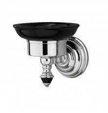 DevonDevon Black Diamond Мыльница подвесная (черная керамика), цвет: хром. BLKD501CRNE