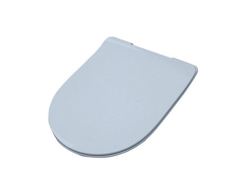Artceram File Крышка с сиденьем Slim для унитаза, механизм soft-close, цвет: pale blue/хром. FLA014 65 Artceram File Крышка с сиденьем Slim для унитаза, механизм soft-close, цвет: pale blue/хром. FLA014 65