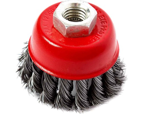 Кордщетка для МШУ REDVERG чашеобразная витая 65мм М14(830141)