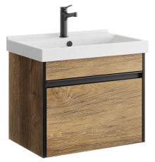 AQ URB0106DB Urban Тумба под умывальник, подвесная, с одним ящиком, 572х460х400 мм, дуб балтийский URB0106DB