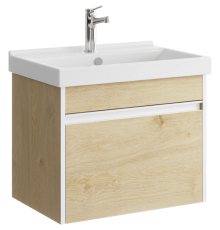 AQ URB0106DD Urban Тумба под умывальник, подвесная, с одним ящиком, 572х460х400 мм, Дуб Давос URB0106DD