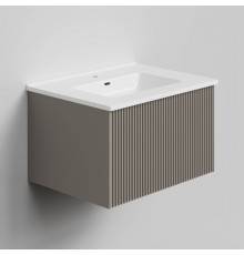 Тумба с раковиной La Fenice Terra 60 подвесная, cappuccino, раковина Slim Line 60 см