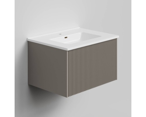 Тумба с раковиной La Fenice Terra 60 подвесная, cappuccino, раковина Slim Line 60 см Тумба с раковиной La Fenice Terra 60 подвесная, cappuccino, раковина Slim Line 60 см