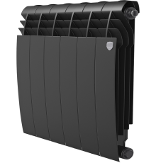Радиатор биметаллический Royal Thermo BiLiner 500 6 секций, noir sable