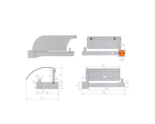Decor Walther Corner TPH4 Держатель туалетной бумаги, подвесной, цвет: никель сатинированный. 0561634