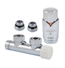 Узел подключения Schlosser DUO-PLEX 3/4 x М22x1,5 угловой, правый, Хром 602100005