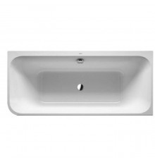 Duravit Happy D.2 Ванна 180х80x60см, угол справа, с интегрированной акриловой панелью DX и ножками, с двумя наклонами для спины. Санитарный акрил 5 мм., цвет: белый. 791219000001000,  700317000000000