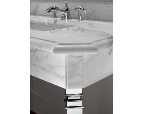 DevonDevon Epoque Декоративная структура 100х59.7см, с раковиной на 3 отв., напольный, цвет: хром/белый мрамор. DEEPOQUEMCACR DevonDevon Epoque Декоративная структура 100х59.7см, с раковиной на 3 отв., напольный, цвет: хром/белый мрамор. DEEPOQUEMCACR