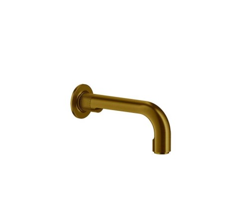 Gessi Inciso Излив для ванны, 19см., с удаленным управлением (не входит в комплект), цвет: gold brushed CCP. 58103#087