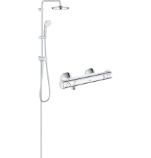 Душевая стойка Grohe Grohtherm 26381001 + Термостатический смеситель Grohe Grohtherm 800 34558000 для душа