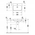 Duravit Happy D.2 Plus Раковина накладная, 60х46см., без отв., выпуск с керамической крышкой, цвет: Anthracite matt/белый. 2360606160
