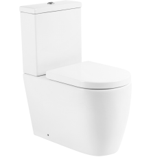 Унитаз-компакт BelBagno Marino BB105CPR безободковый, крышка BB105SC с микролифтом, бачок BB105T