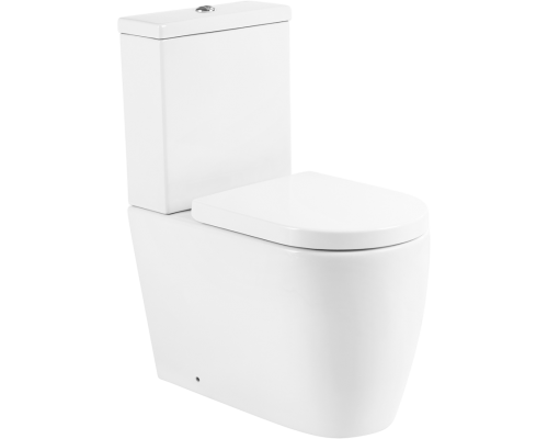 Унитаз-компакт BelBagno Marino BB105CPR безободковый, крышка BB105SC с микролифтом, бачок BB105T Унитаз-компакт BelBagno Marino BB105CPR безободковый, крышка BB105SC с микролифтом, бачок BB105T