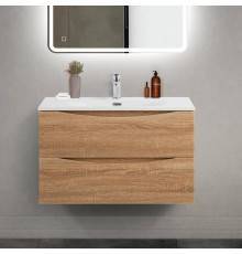 Тумба с раковиной BelBagno Marino-cer-mini 80 подвесная, rovere bianco