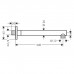 Hansgrohe Vernis Shape Душевой держатель 240 мм, цвет: хром . 26405000