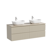 Тумба с раковиной Sancos Snob T 140, beige soft, столешница бежевая TT140A2X, раковина CN6009
