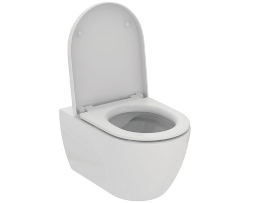 Ideal Standard Ellisse Унитаз подвесной, безободковый, с сиденьем, цвет: белый. T569201 Ideal Standard Ellisse Унитаз подвесной, безободковый, с сиденьем, цвет: белый. T569201