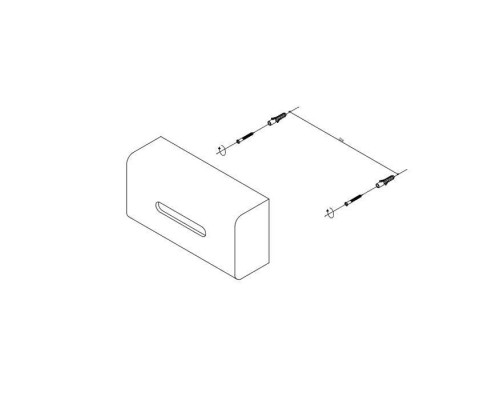 Decor Walther Stone KB Диспенсер для салфеток 8x26x13.5см, настольный, цвет: белый. 0971954 Decor Walther Stone KB Диспенсер для салфеток 8x26x13.5см, настольный, цвет: белый. 0971954