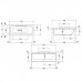 Duravit Ванна акриловая DuraStyle 170х75x48см, прямоугольная .встраиваемая или версия с панелями, , наклон спины справа. цвет: белый. 790100000000000,  700297000000000