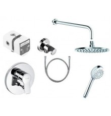Kludi 37 640 0565 PureEasy Набор для комплектации душа 7в1, Ø200/96 мм, 1/1 режим 376400565