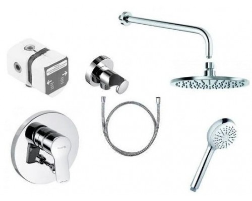 Kludi 37 640 0565 PureEasy Набор для комплектации душа 7в1, Ø200/96 мм, 1/1 режим 376400565