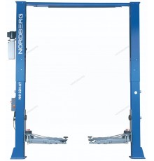 Подъемник двухстоечный 6 т Long, верхняя синхронизация, 380 В, синий NORDBERG N4122H1E-6B_380