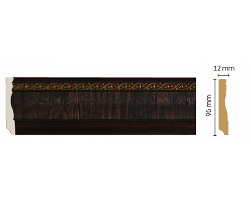 Плинтус напольный DECOMASTER 153-1 ДМ (95*12*2400 мм) Плинтус напольный DECOMASTER 153-1 ДМ (95*12*2400 мм)