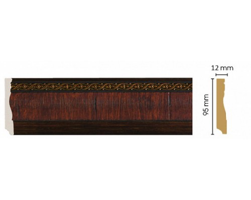 Плинтус напольный DECOMASTER 153-2 ДМ (95*12*2400 мм) Плинтус напольный DECOMASTER 153-2 ДМ (95*12*2400 мм)