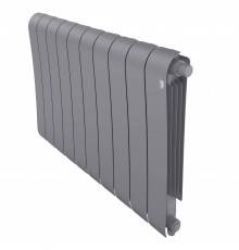Радиатор биметаллический Royal Thermo Infinity 500 VR80 10 секций, нижнее подключение, silver satin