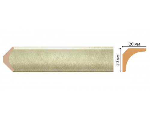 Плинтус потолочный DECOMASTER D133-373ДМ (20*20*2400мм) Плинтус потолочный DECOMASTER D133-373ДМ (20*20*2400мм)