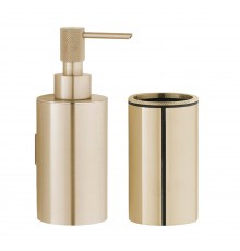 Набор Стакан Boheme Uno 10982-MG matt gold + Дозатор 10977-MG matt gold