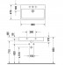 Duravit Vero Раковина 80х47 см, 1 отв., с переливом, цвет: белый. 0454800000