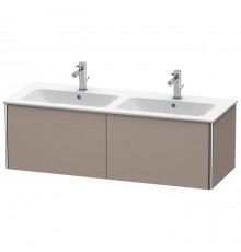 Duravit XSquare Тумба подвесная, 128х47.8х40см, с раковиной, с 2 выдв ящик, цвет: базальт матовый . 2336130000,  XS407504343